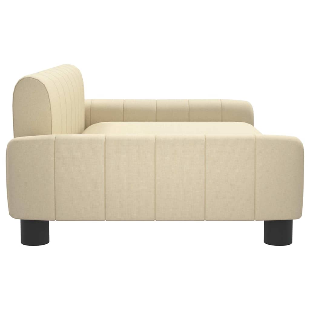 Canapé enfant crème 90x53x30 cm tissu