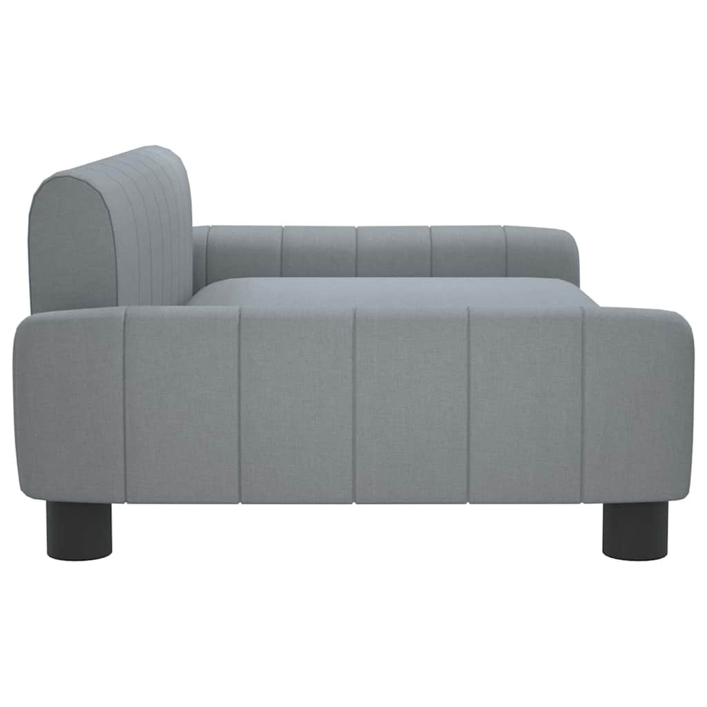 Children's sofa light grey 90x53x30 cm fabric