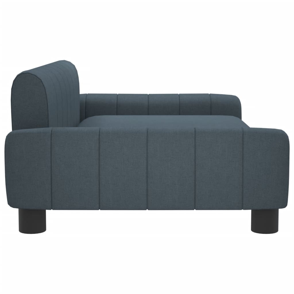 Children's sofa dark grey 90x53x30 cm fabric