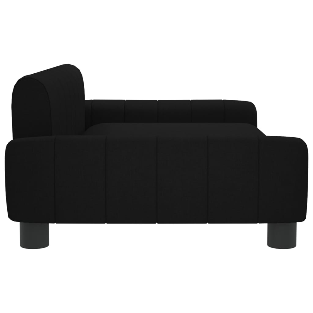 Children's sofa black 90x53x30 cm fabric