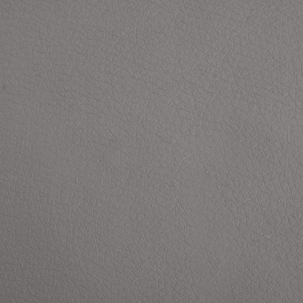 Canapé enfant gris 90x53x30 cm simili cuir