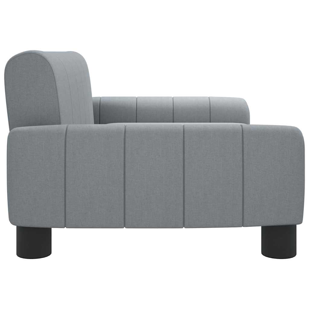 Children's sofa light grey 70x45x30 cm fabric