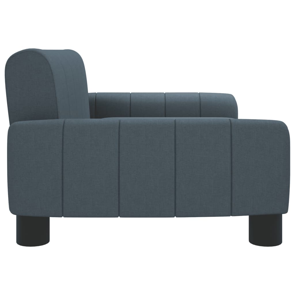 Children's sofa dark grey 70x45x30 cm fabric