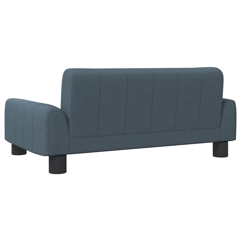 Children's sofa dark grey 70x45x30 cm fabric