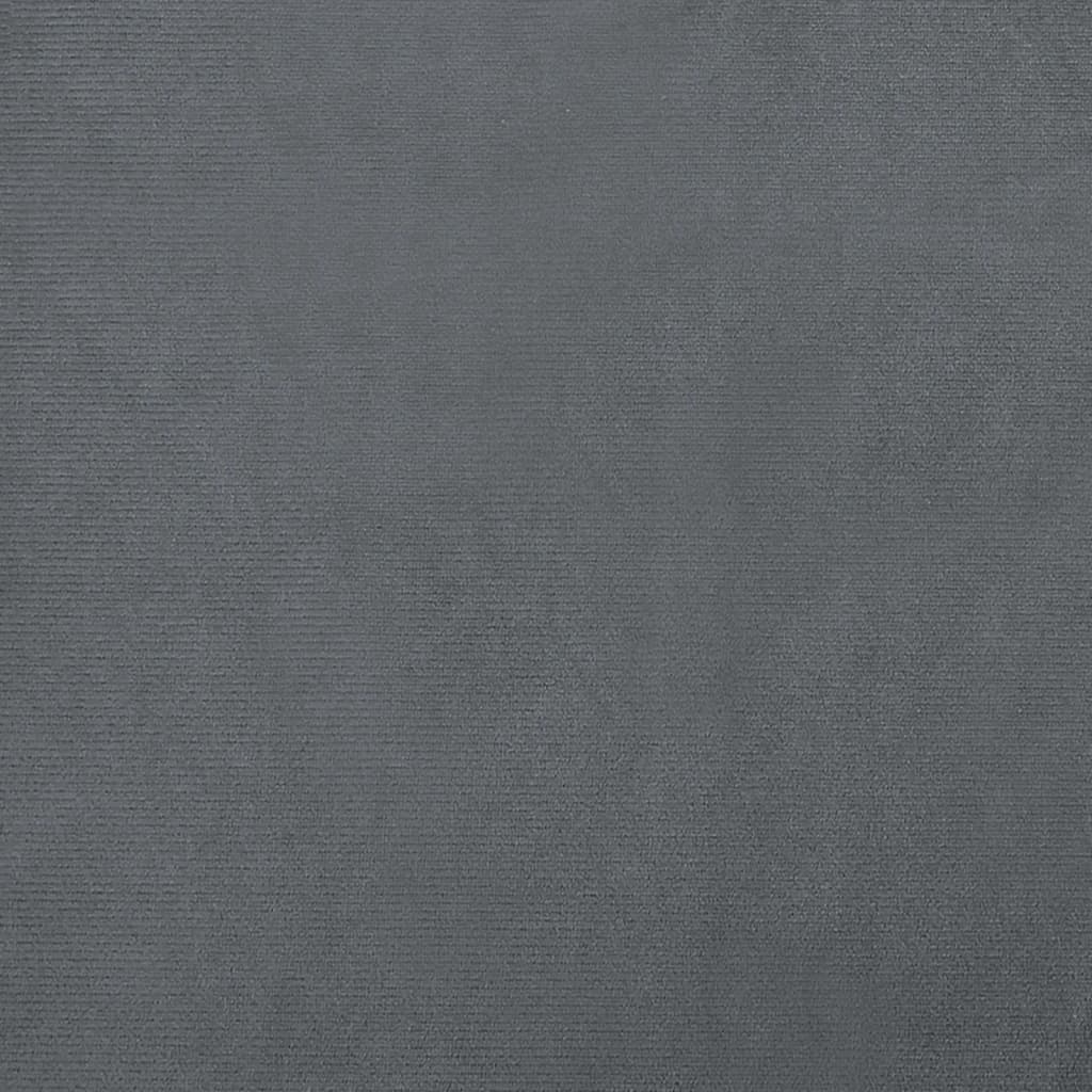 Children's sofa dark grey 90x53x30 cm velvet