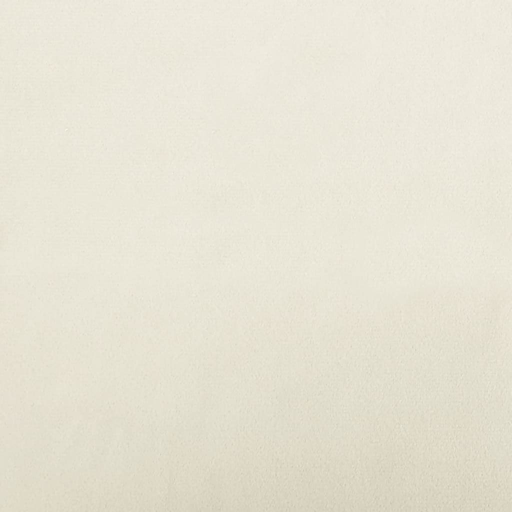 Canapé enfant crème 90x53x30 cm velours