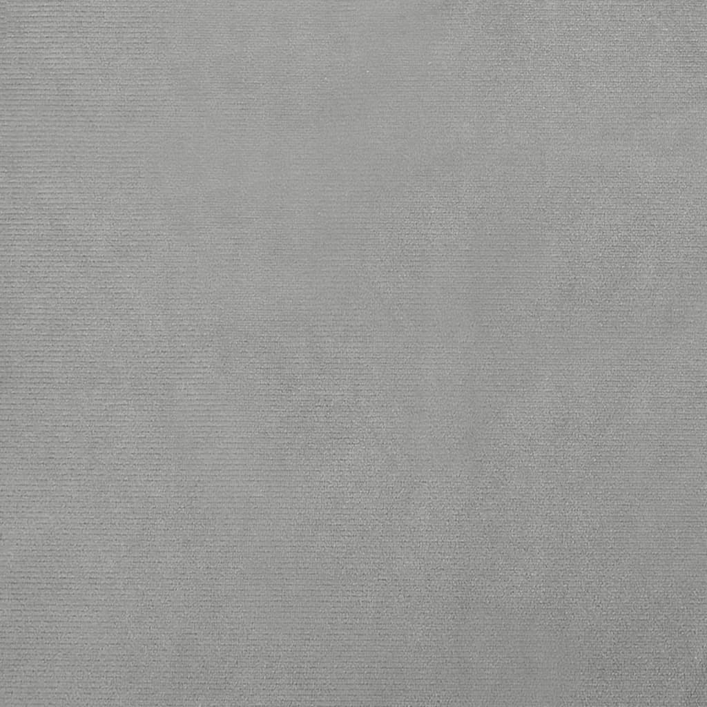 Children's sofa light grey 80x45x30 cm velvet