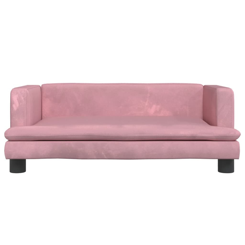 Kindersofa Rosa 80x45x30 cm Samt