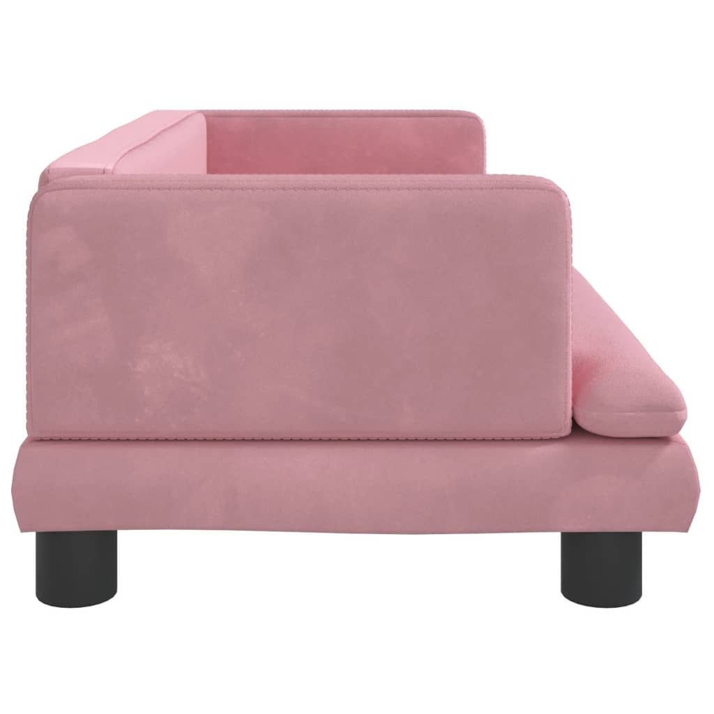 Kindersofa Rosa 80x45x30 cm Samt