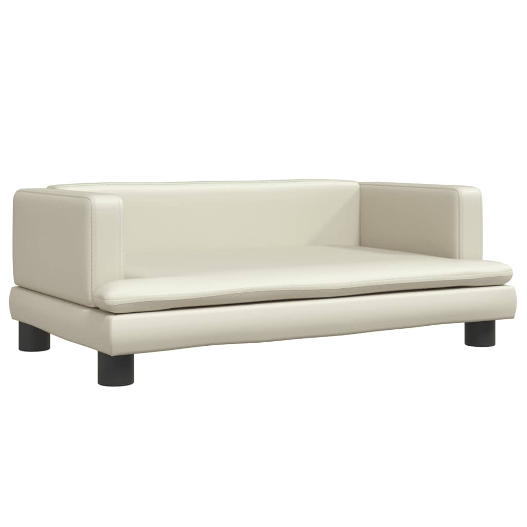Children's sofa cream 80x45x30 cm artificial leather