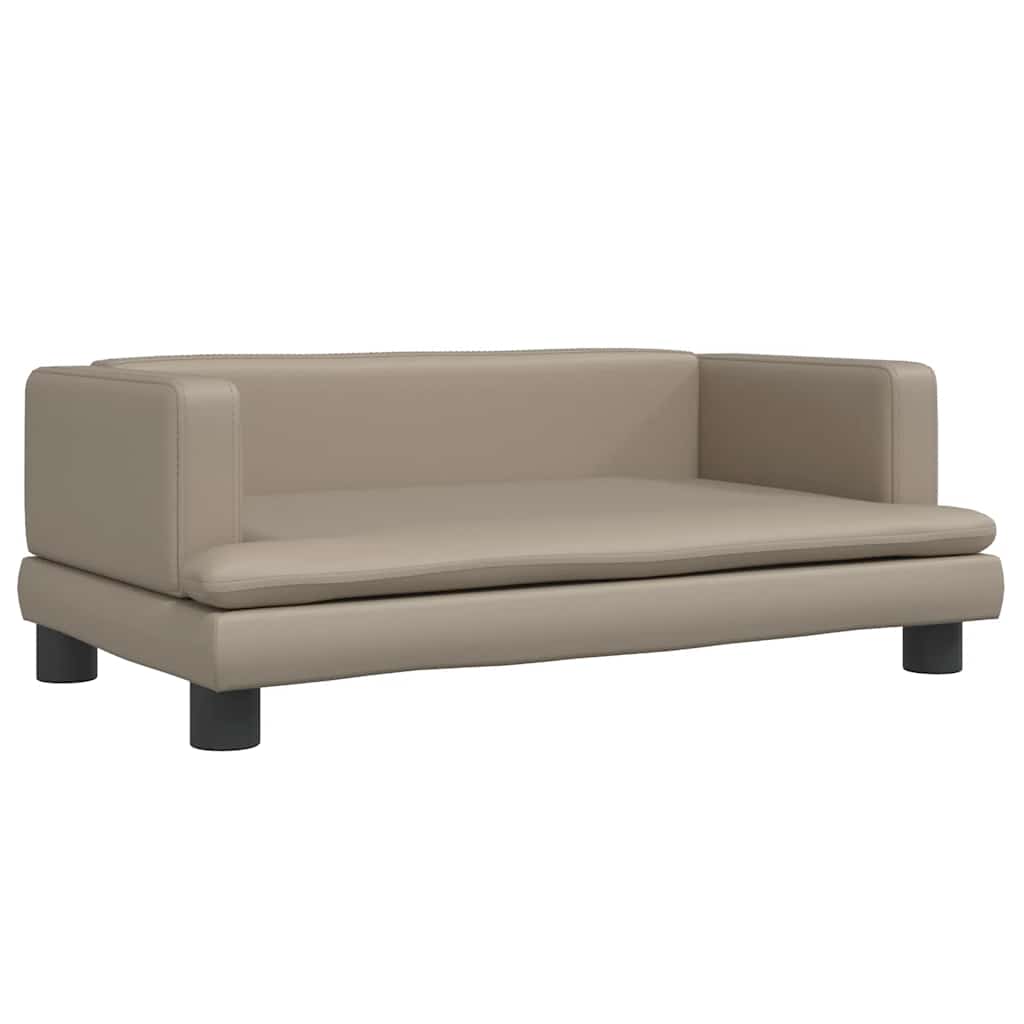 Kindersofa Cappuccino-Braun 80x45x30 cm Kunstleder