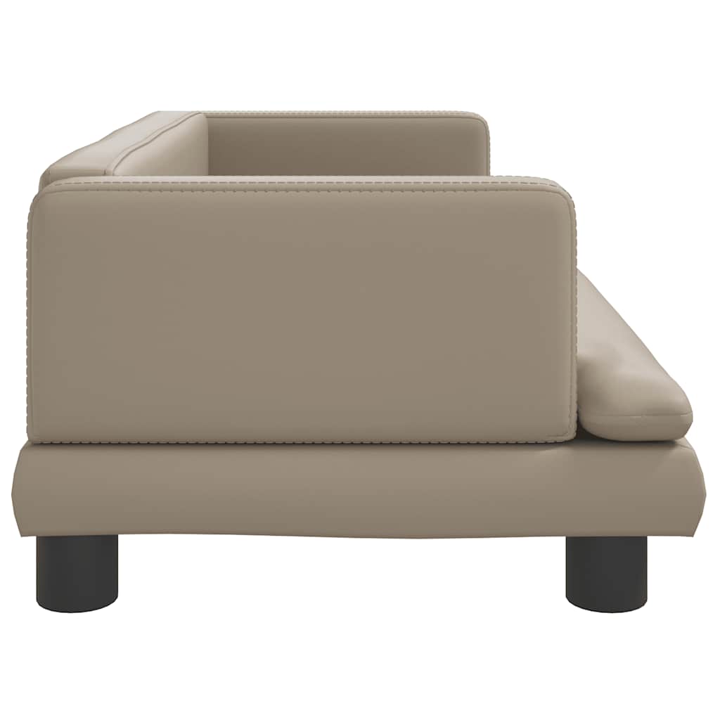 Kindersofa Cappuccino-Braun 80x45x30 cm Kunstleder