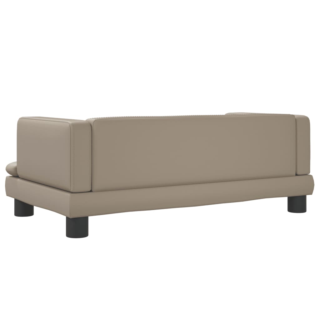 Kindersofa Cappuccino-Braun 80x45x30 cm Kunstleder