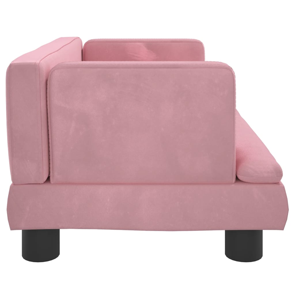 Kindersofa Rosa 60x40x30 cm Samt