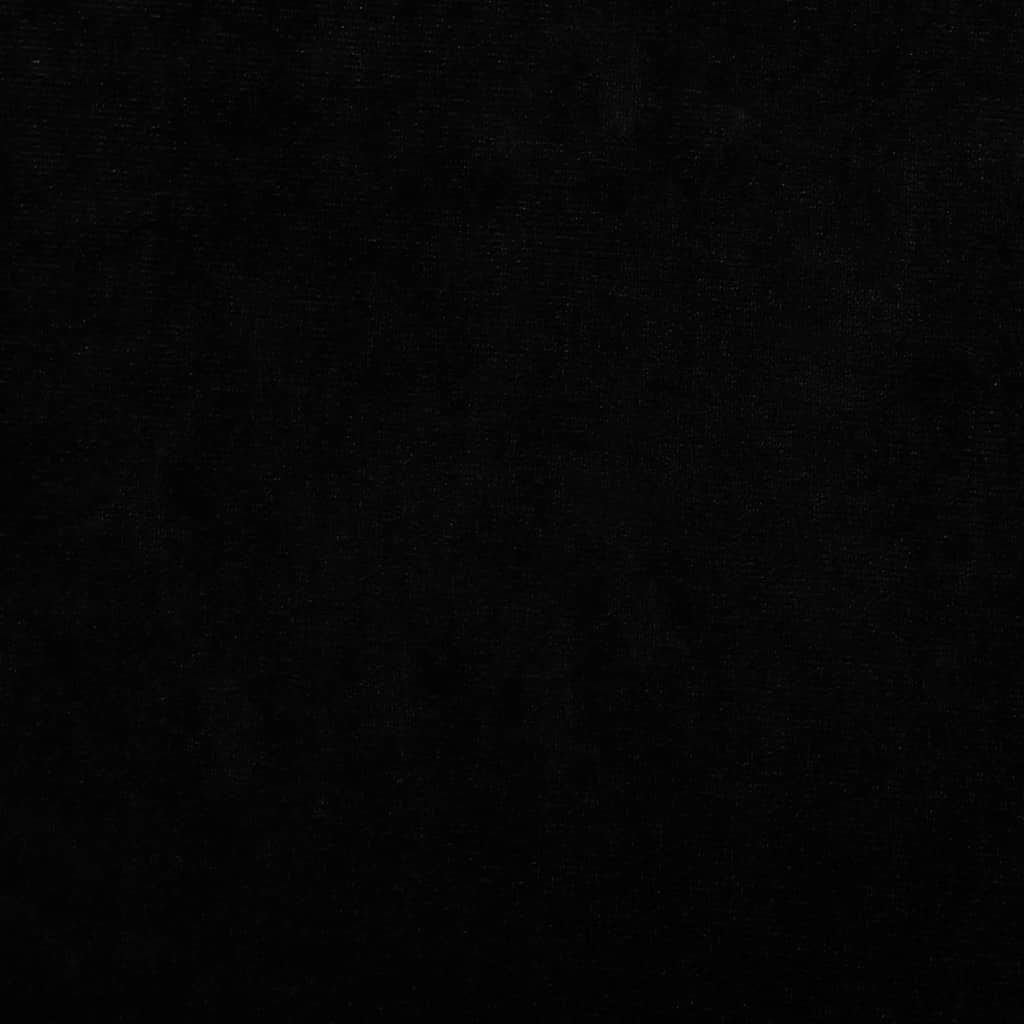 Canapé enfant noir 60x40x30 cm velours