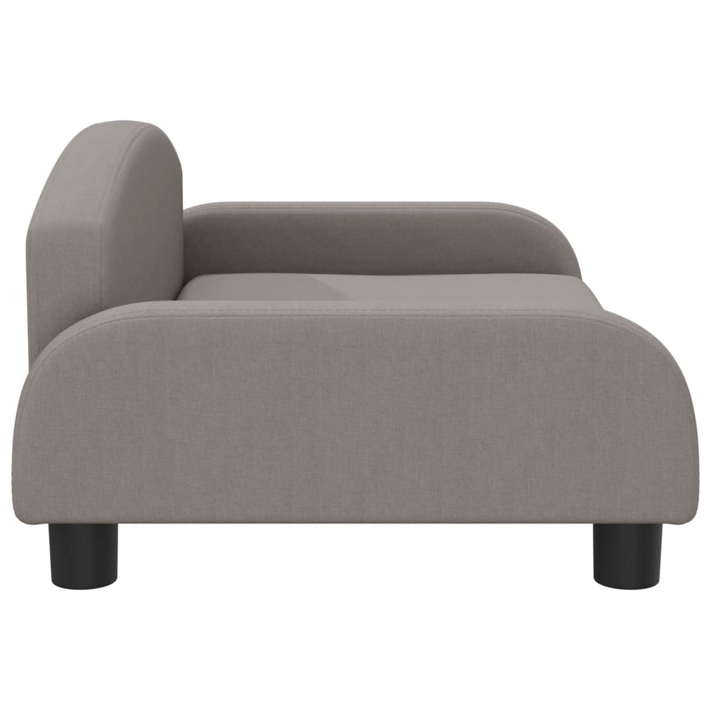 Canapé enfant taupe 70x45x30 cm tissu