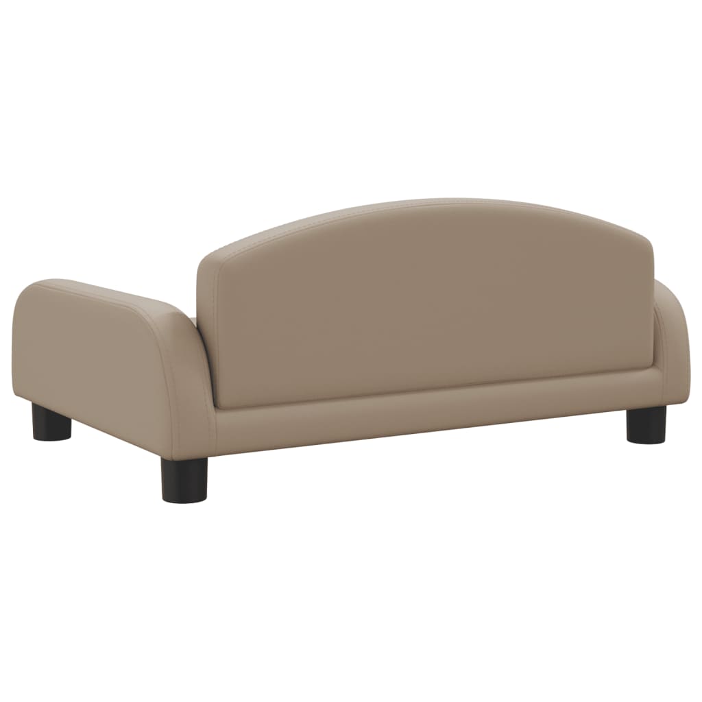 Children's sofa Cappuccino 70x45x30 cm artificial leather