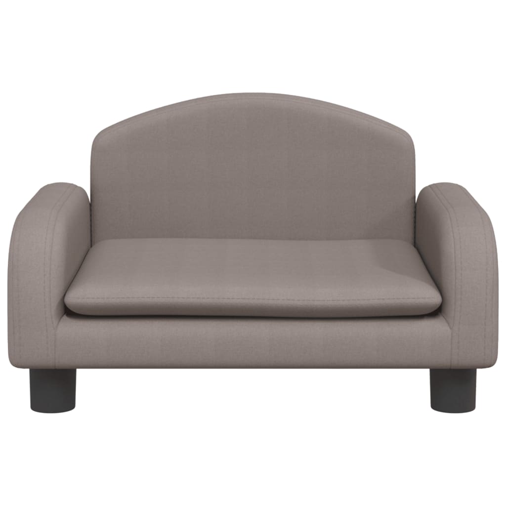 Children's sofa taupe 50x40x30 cm fabric