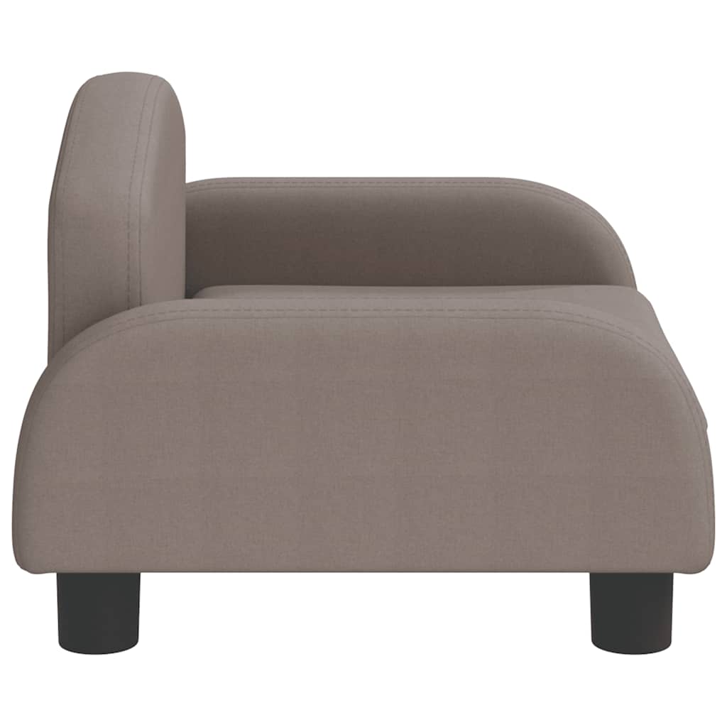 Children's sofa taupe 50x40x30 cm fabric