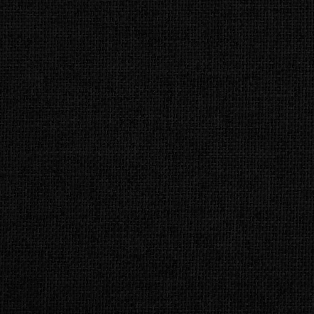 Children's sofa black 50x40x30 cm fabric