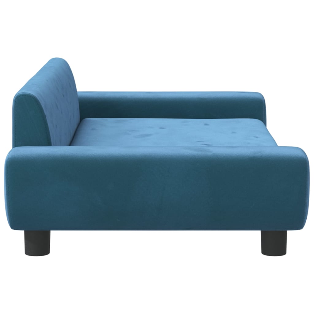 Children's sofa blue 100x54x33 cm velvet