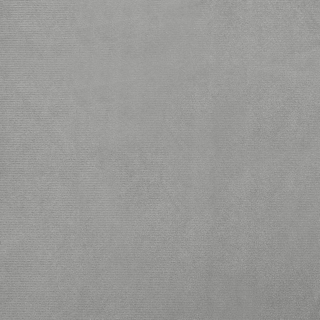 Kindersofa Hellgrau 100x54x33 cm Samt