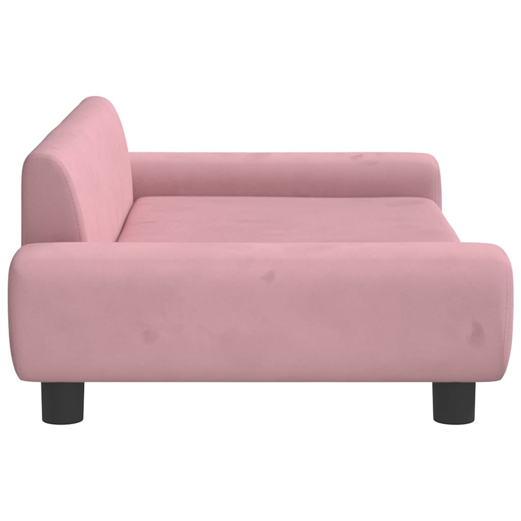 Children's sofa pink 100x54x33 cm velvet