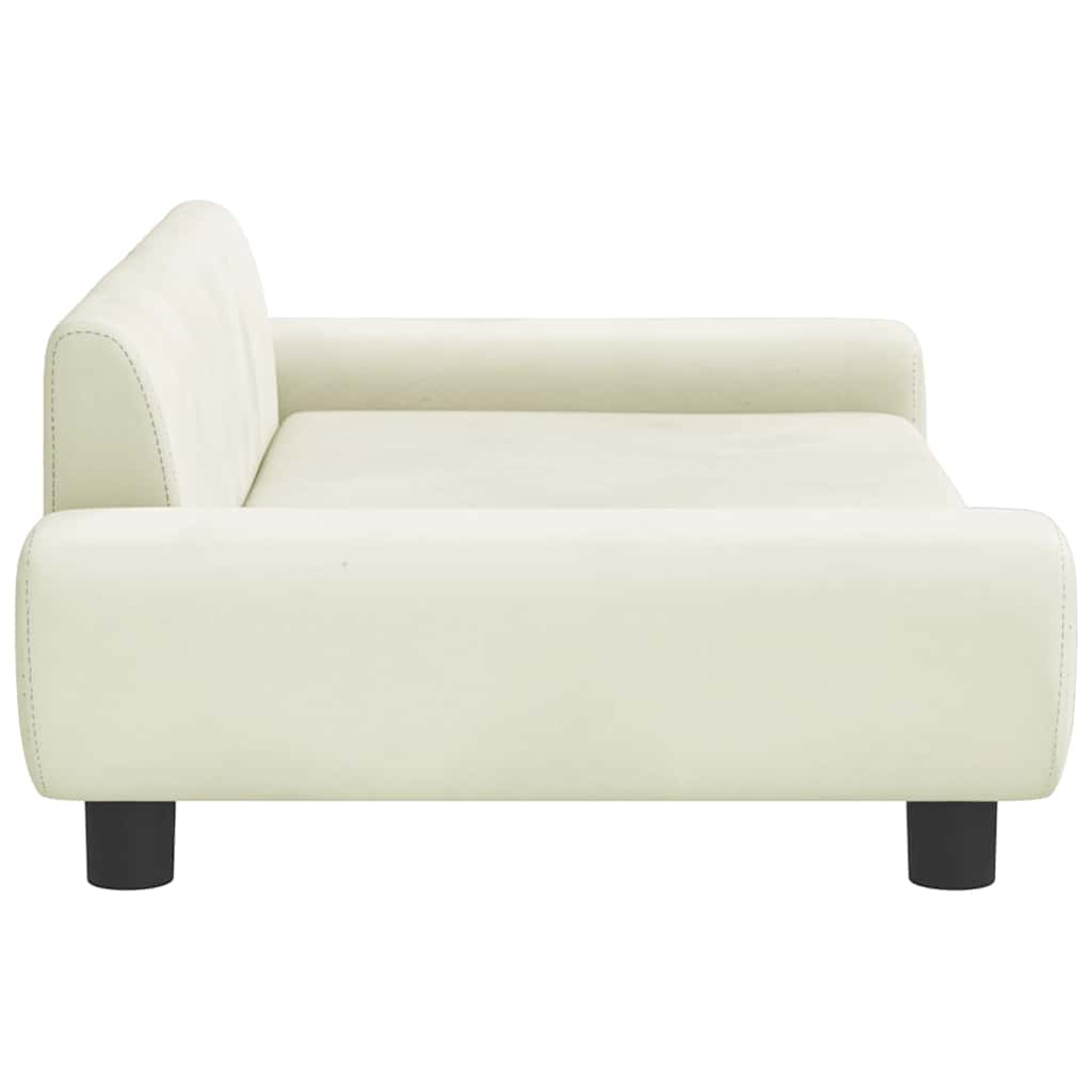Children's sofa cream 100x54x33 cm velvet