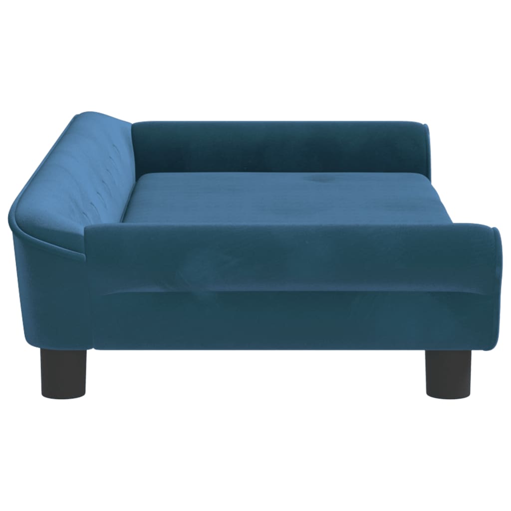 Children's sofa blue 100x50x26 cm velvet