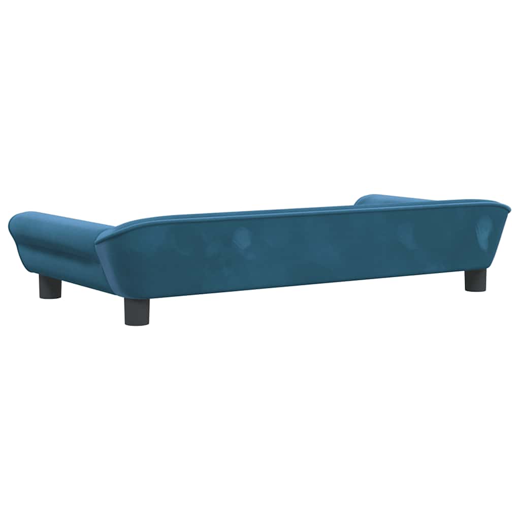 Children's sofa blue 100x50x26 cm velvet