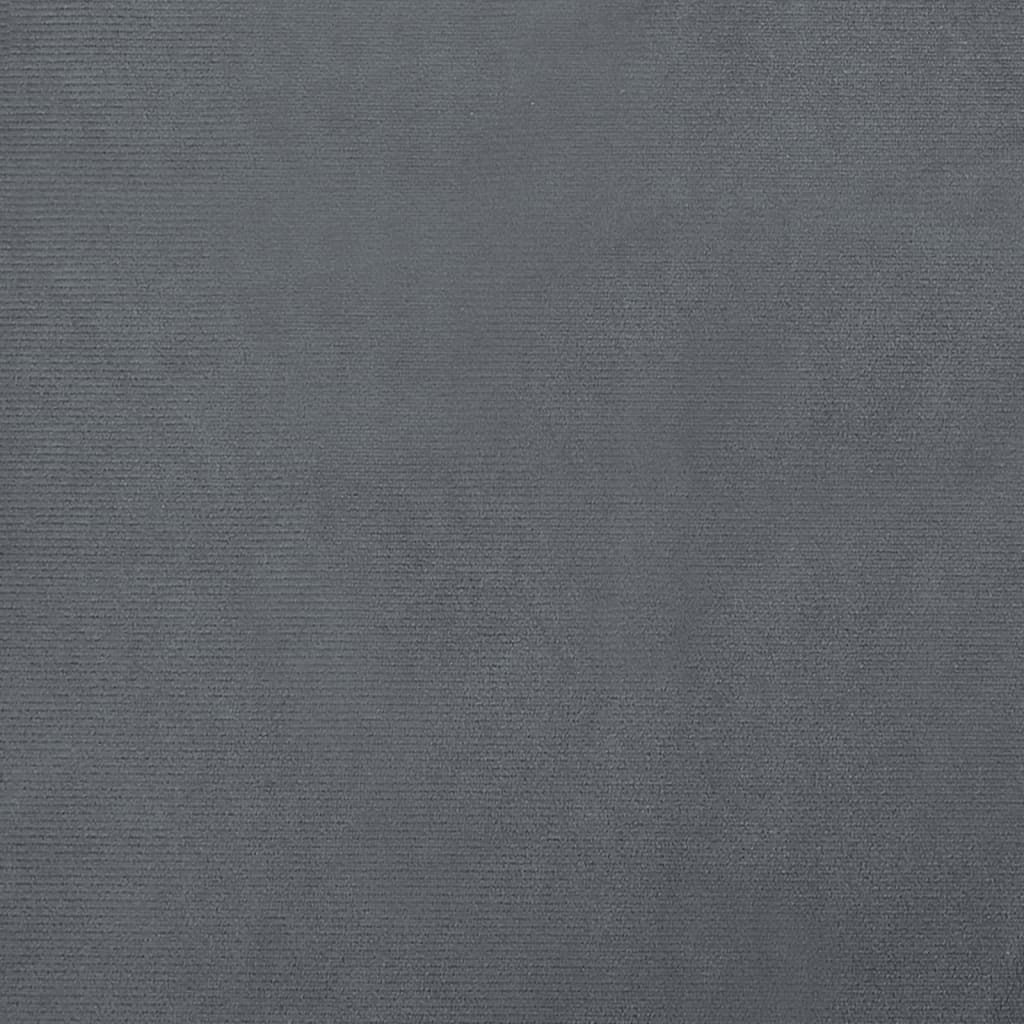 Children's sofa dark grey 100x50x26 cm velvet