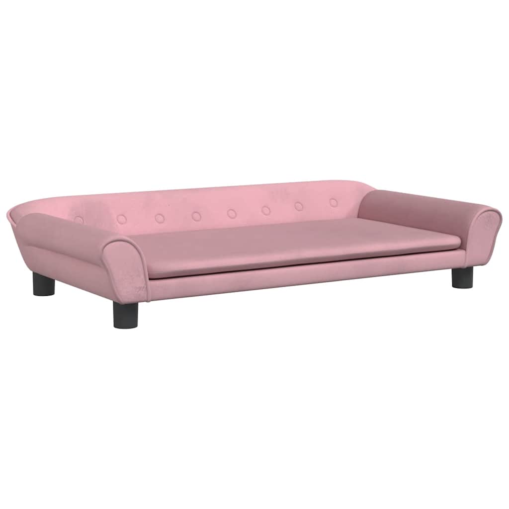 Children's sofa pink 100x50x26 cm velvet