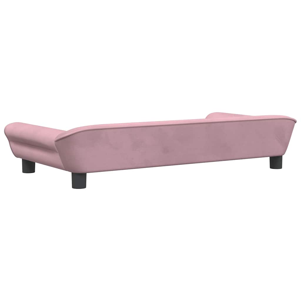 Children's sofa pink 100x50x26 cm velvet
