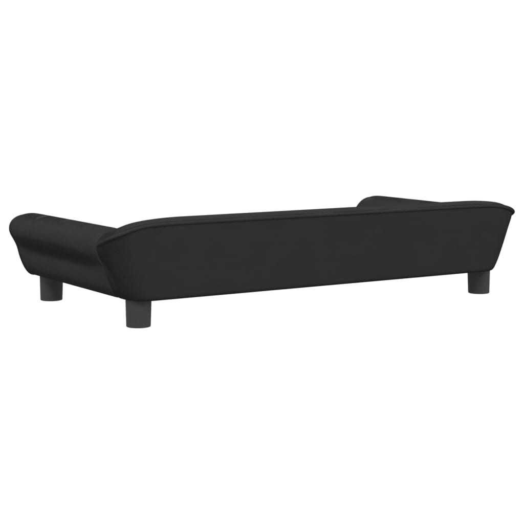 Children's sofa black 100x50x26 cm velvet
