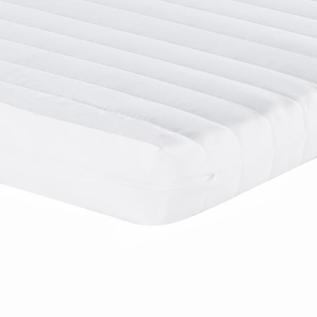 Daybed extendable with mattress light grey 90x190 cm velvet