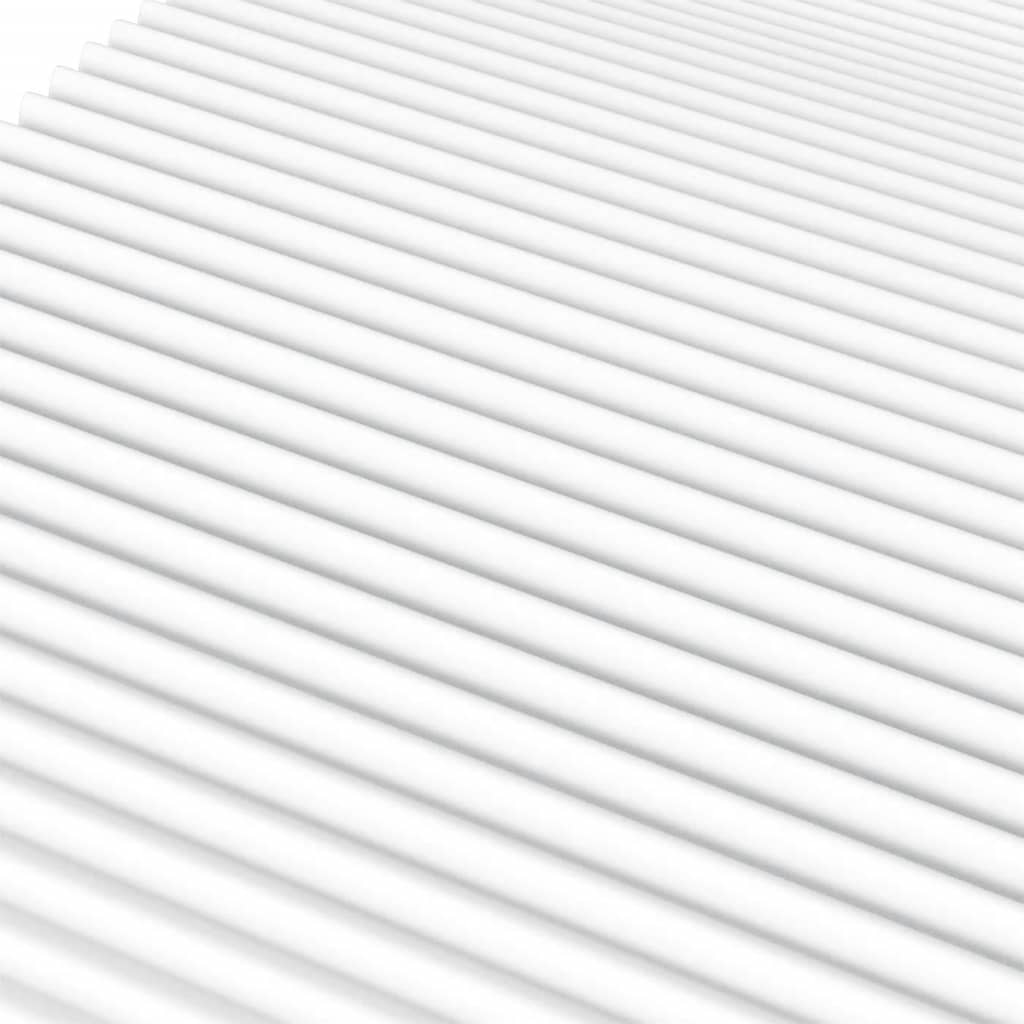 Daybed with mattress cream 80x200 cm fabric