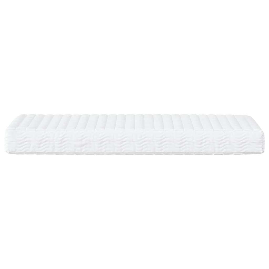 Daybed with mattress cream 100x200 cm fabric