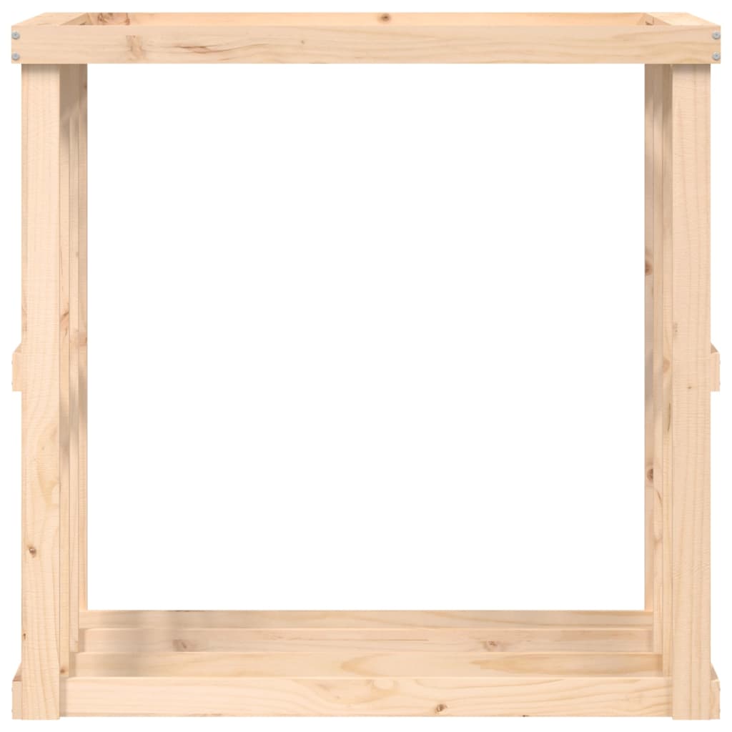 Râtelier à bois d'extérieur 108x52x106 cm en pin massif