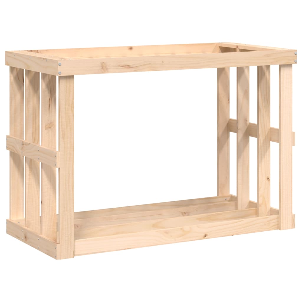 Etagère à bûches d'extérieur 108x52x74 cm en bois de pin massif