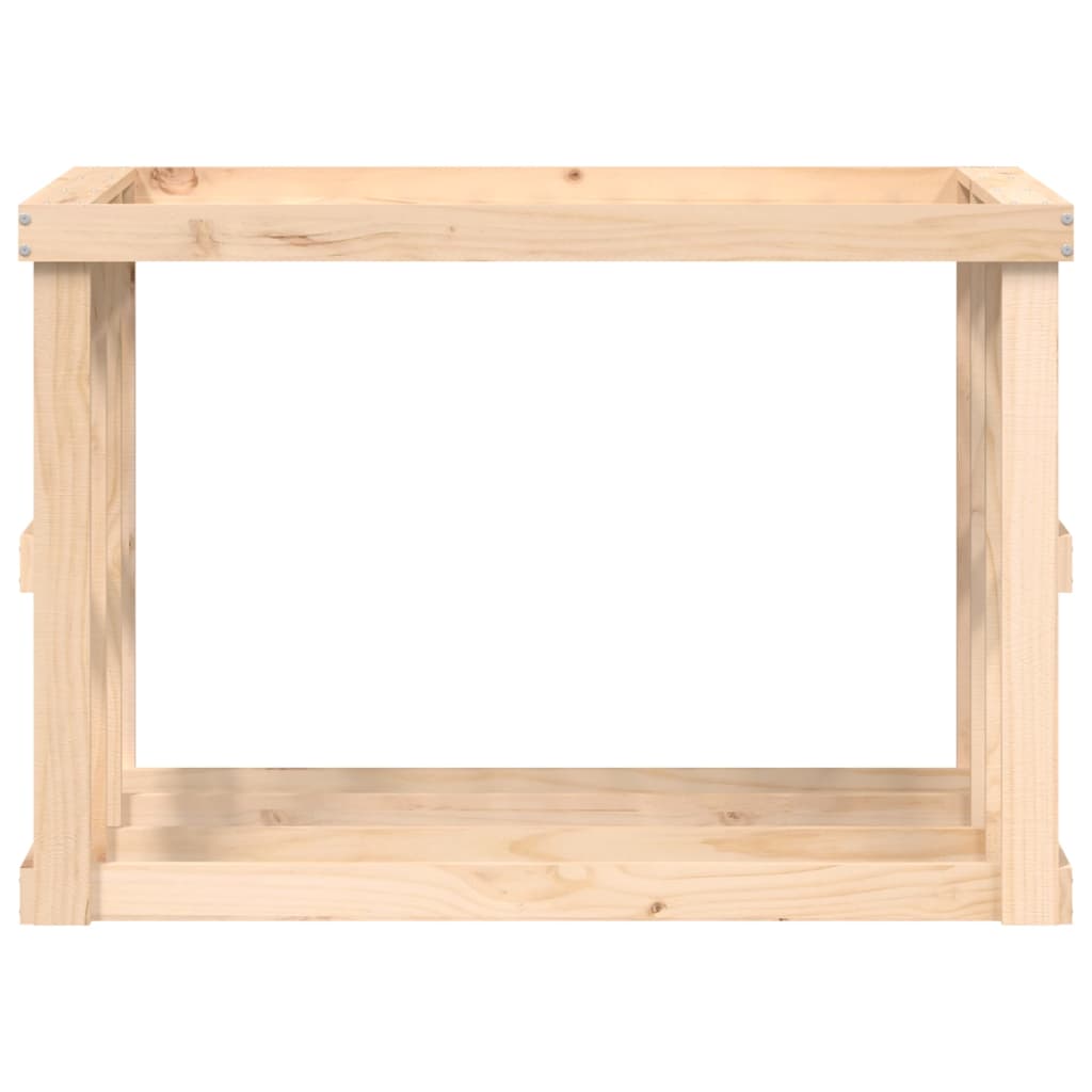 Etagère à bûches d'extérieur 108x52x74 cm en bois de pin massif