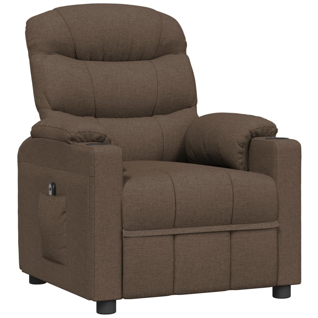 Relaxsessel Elektrisch Braun Stoff