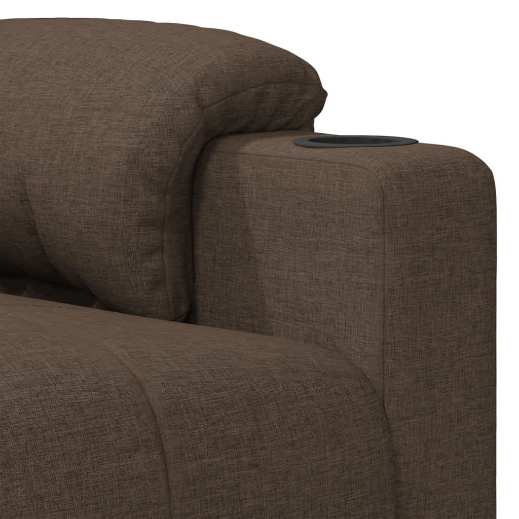 Relaxsessel Elektrisch Braun Stoff