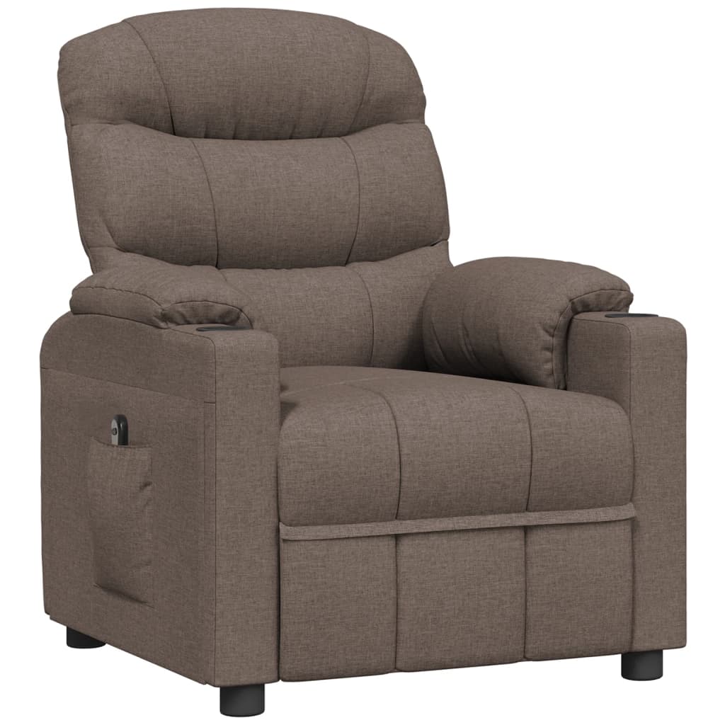 Relaxsessel Elektrisch Taupe Stoff
