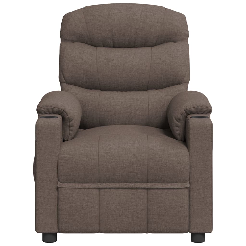 Relaxsessel Elektrisch Taupe Stoff