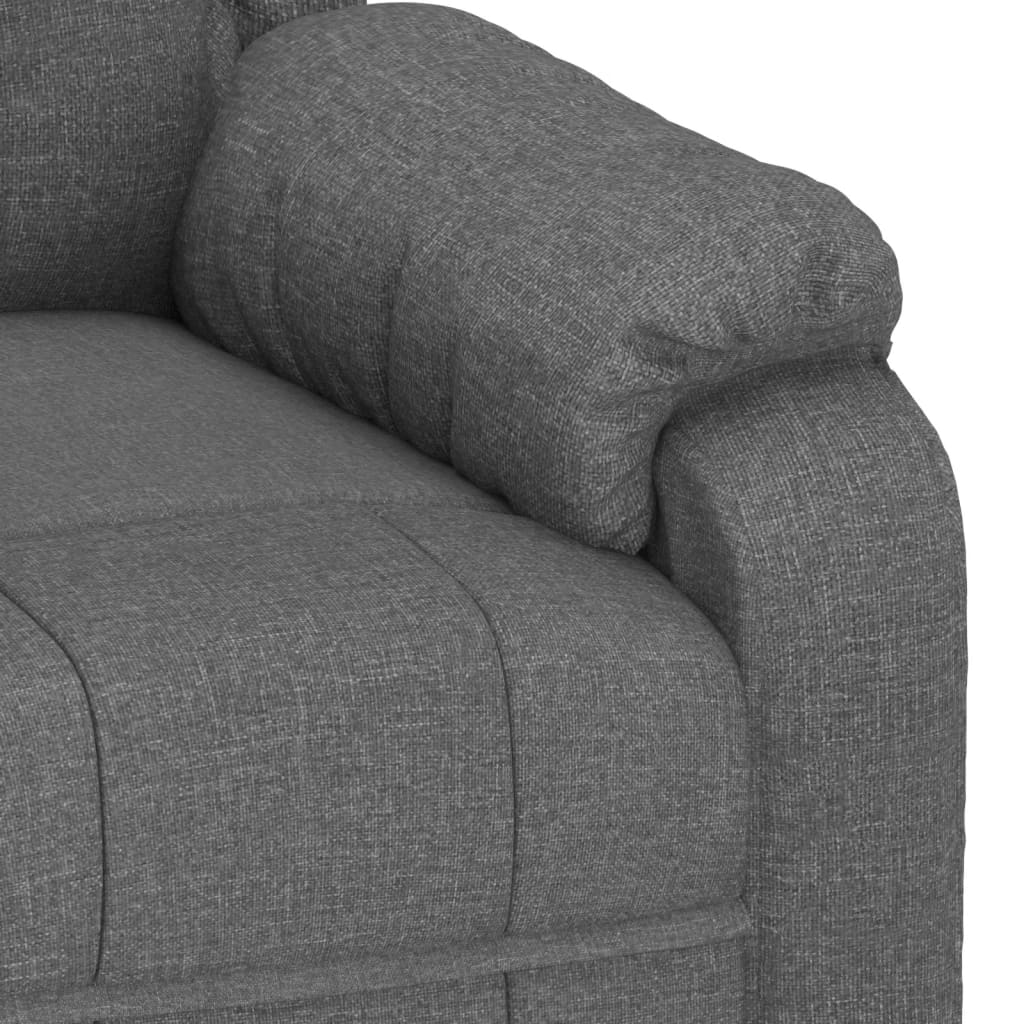 Relaxsessel Elektrisch Dunkelgrau Stoff