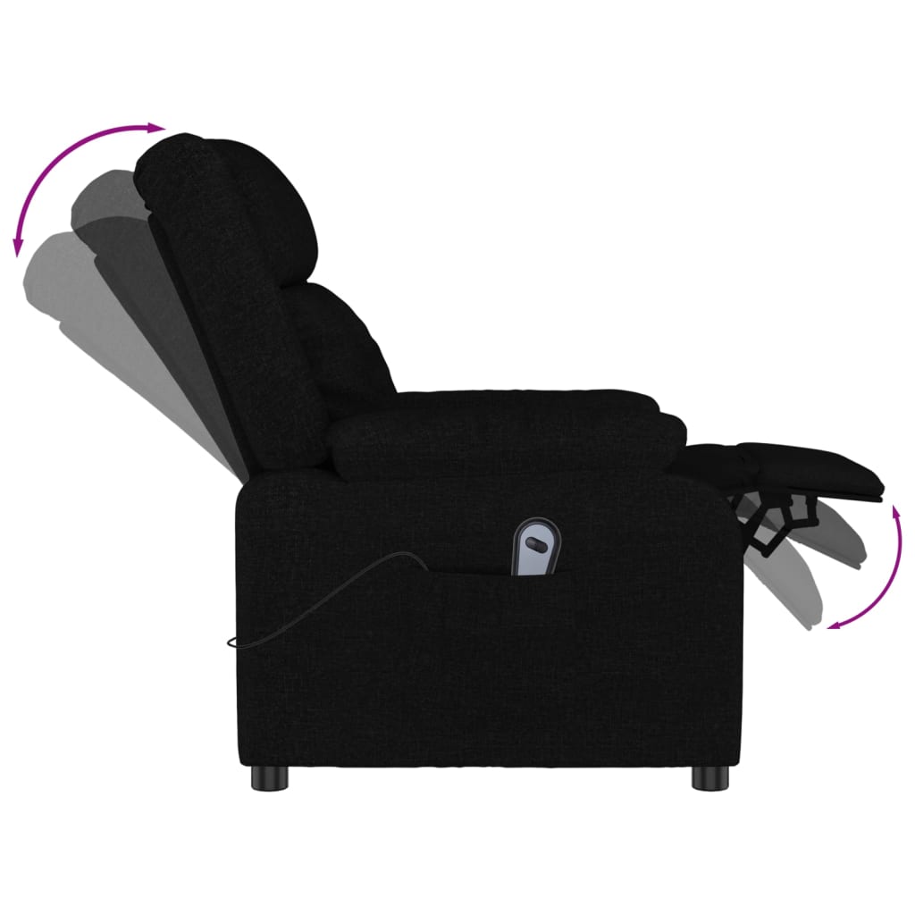 Relaxsessel Elektrisch Schwarz Stoff