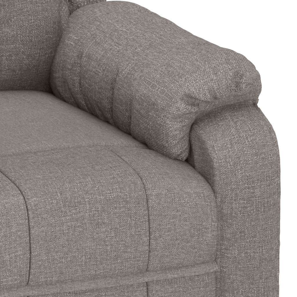 Relaxsessel Elektrisch Taupe Stoff