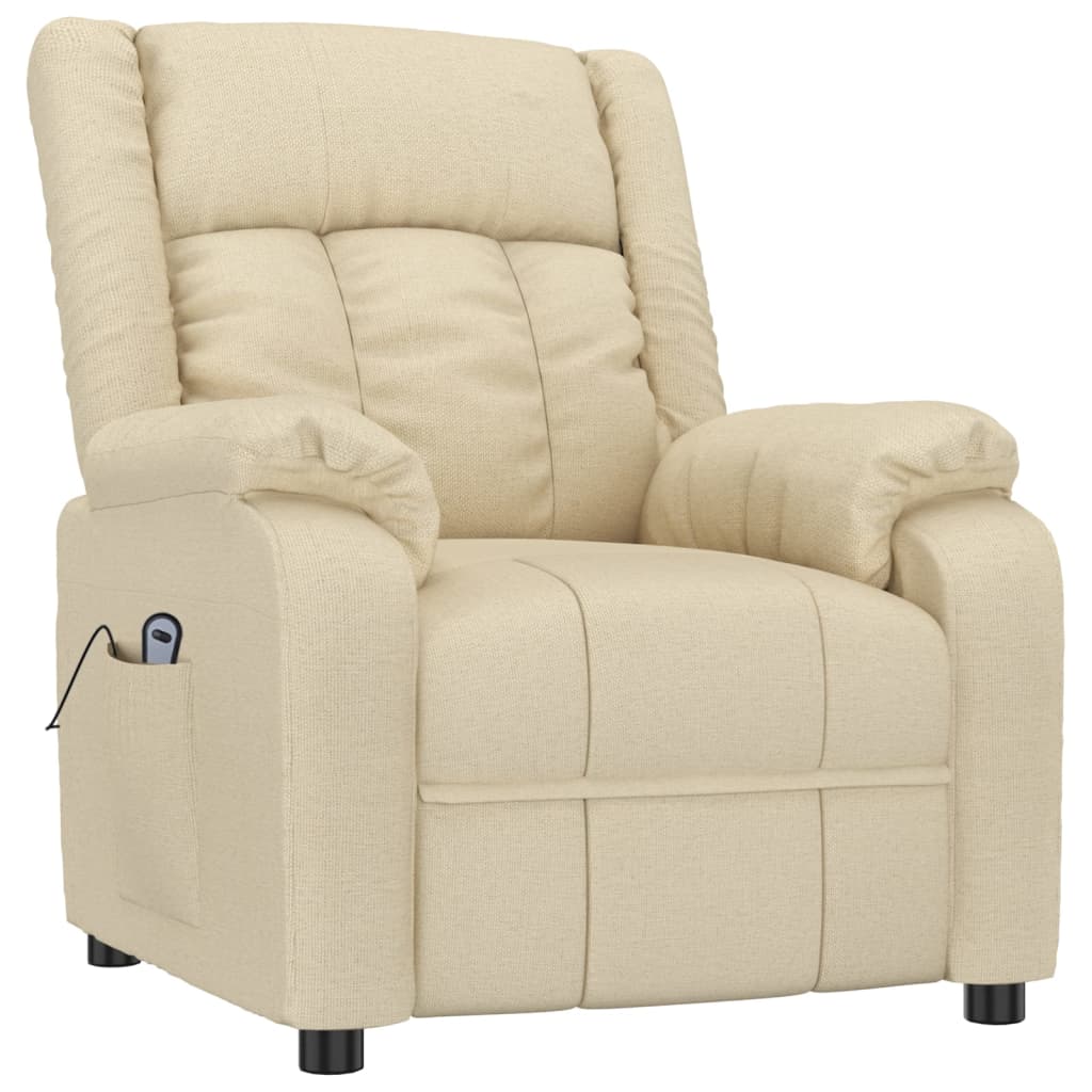 Relaxsessel Elektrisch Creme Stoff