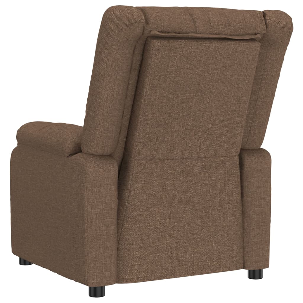 Massagesessel Elektrisch Braun Stoff