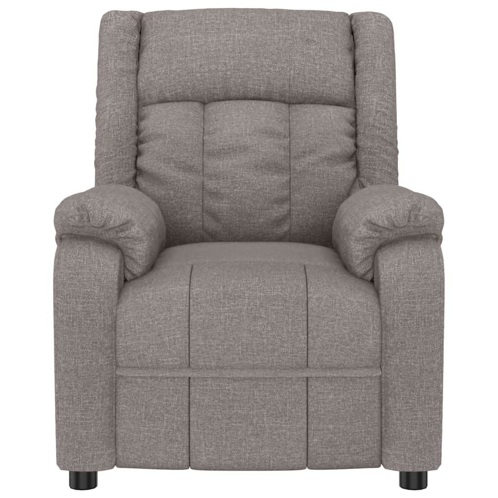 Massagesessel Elektrisch Taupe Stoff